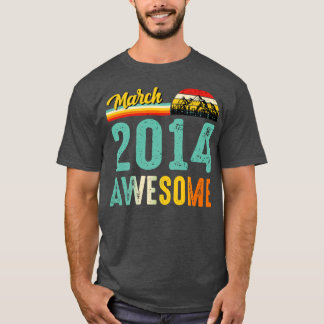 Marzo de 2014 Nacimiento de la camiseta de regalo 