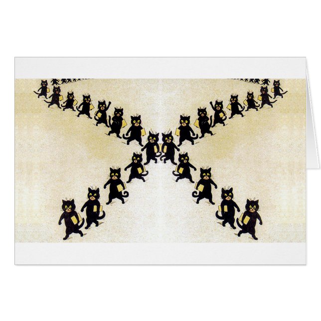 Marzo de gatos negros, Louis Wain (Anverso (Horizontal))