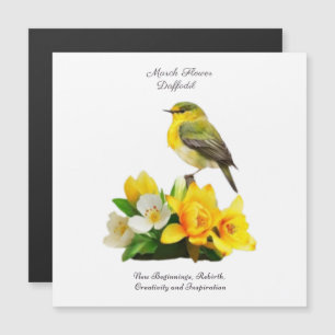 Marzo Nacimiento Mes Flor Vibrante Regalo de cumpl