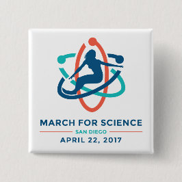 Marzo para la ciencia: San Diego - botón de la