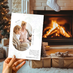 Más Alegra Óvalo Foto Navidad Embarazo