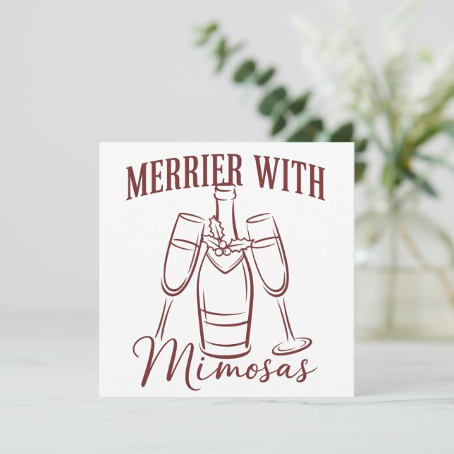 Más alegre con Mimosa Navidad Prosecco Fiesta de v (Anverso de pie)