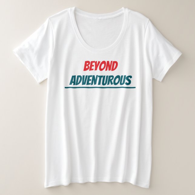 Más allá de la camiseta aventurera (Anverso del diseño)