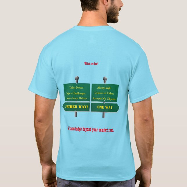 Más allá de la camiseta unisexual con humor de tu  (Reverso)