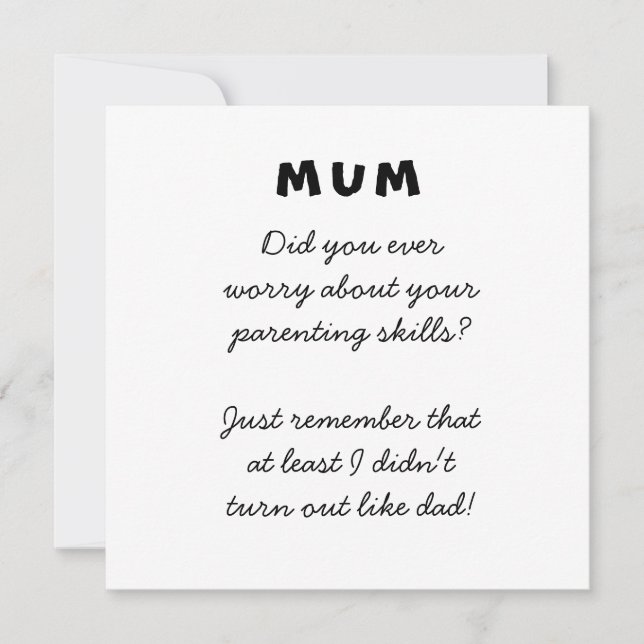 Más allá de la mamá de la tarjeta de felicitación  (Anverso)