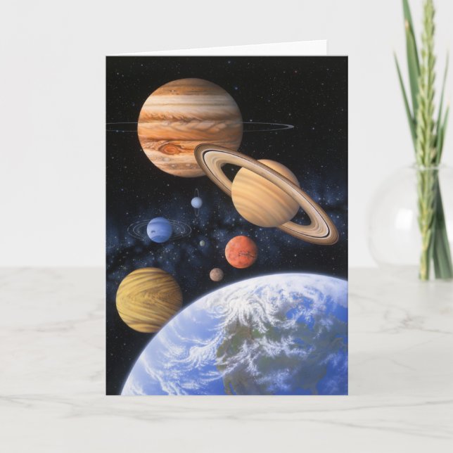 Más allá de la tarjeta casera del planeta (Anverso)