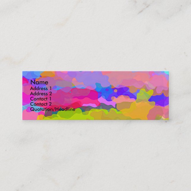 Más allá de la tarjeta de perfil Rainbow (Anverso)