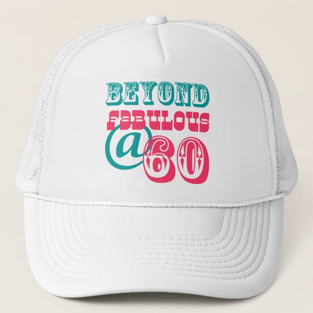 Más allá del 60.o gorra fabuloso del cumpleaños (Anverso)