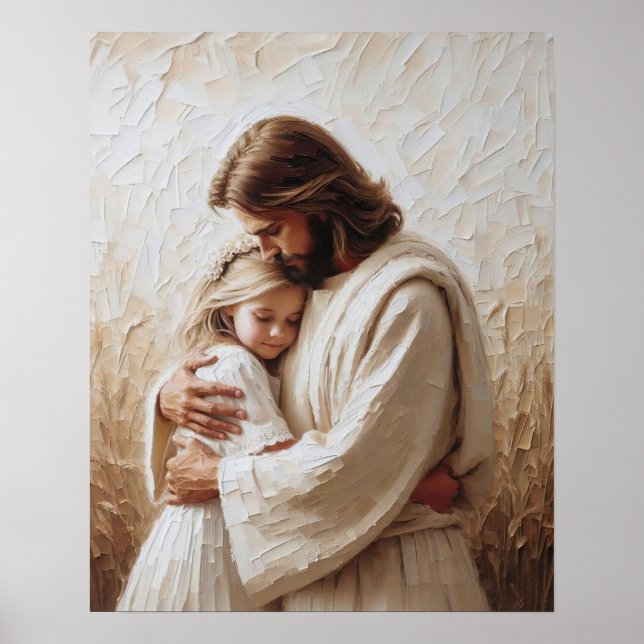 Más allá del amor, el arte cristiano, Jesús abraza (Frente)
