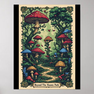 Más allá del camino conocido - Póster de fantasía