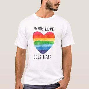 Más amor menos camiseta del odio