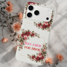 Más Amor Por Favor Marco de Rosa Vintage Romántico