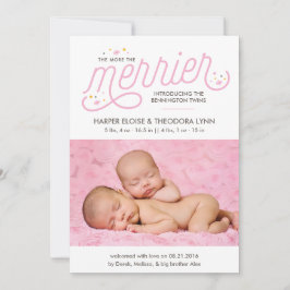 Más anuncios de nacimientos de gemelos Chicas más