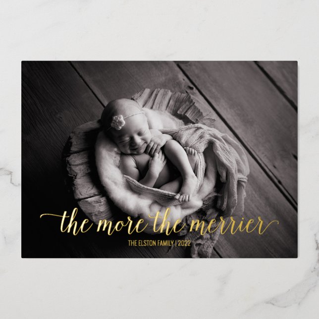 Más atractiva, Invitación de Recién nacido (Anverso)