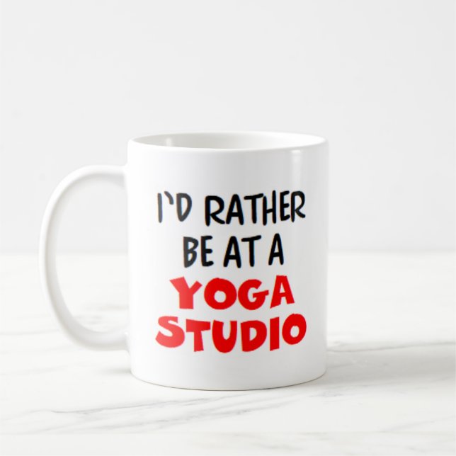más bien estar en un estudio de yoga tazas de café (Izquierda)