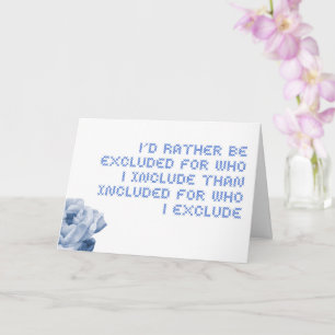 Más bien excluido para quién incluyo tarjeta en bl