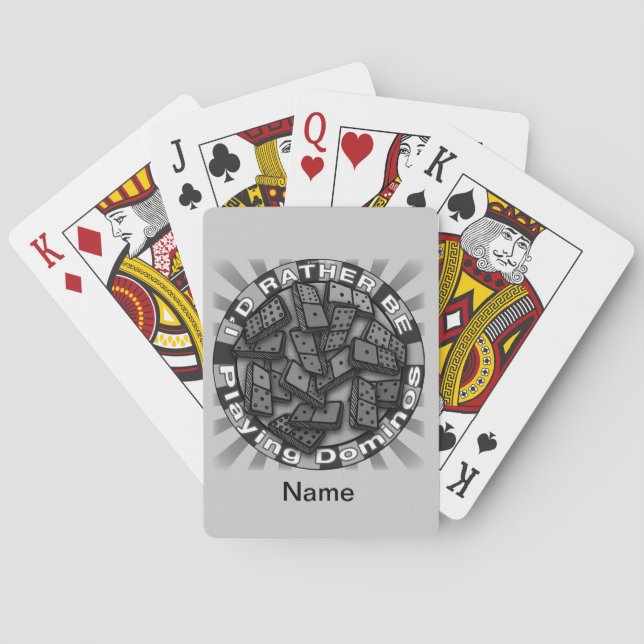 Más bien jugar dominó jugando cartas (Reverso)