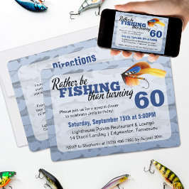 Más bien ser Personalizado pescador invitación a f