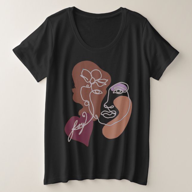 Más camisa de alegría para mujer (Anverso del diseño)