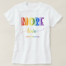 Más camiseta arcoiris de amor