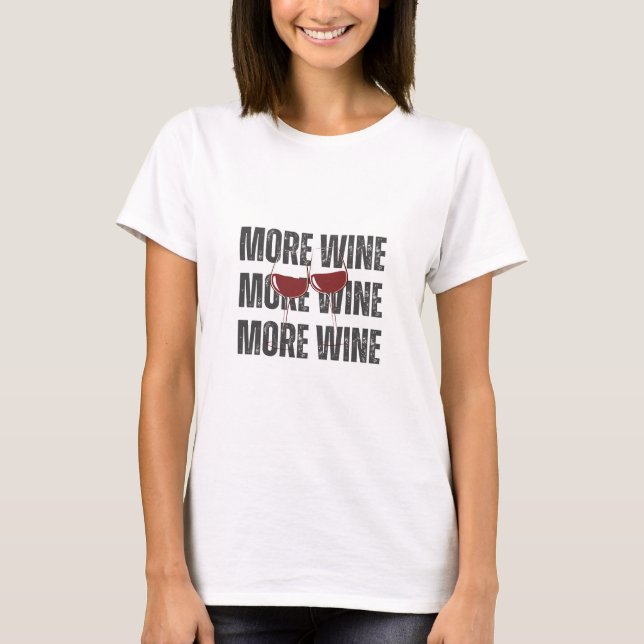 Más camiseta de vino (Anverso)