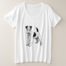 Más camiseta Fox Terrier de tamaño superior