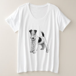 Más camiseta Fox Terrier de tamaño superior