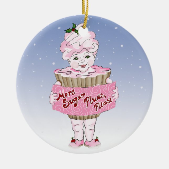 Más ciruelas azucareras, por favor, ornamento (Frente)