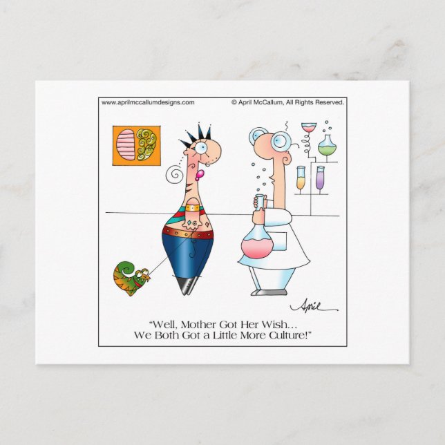 MÁS CULTURA Personalizado postal de April McCallum (Anverso)