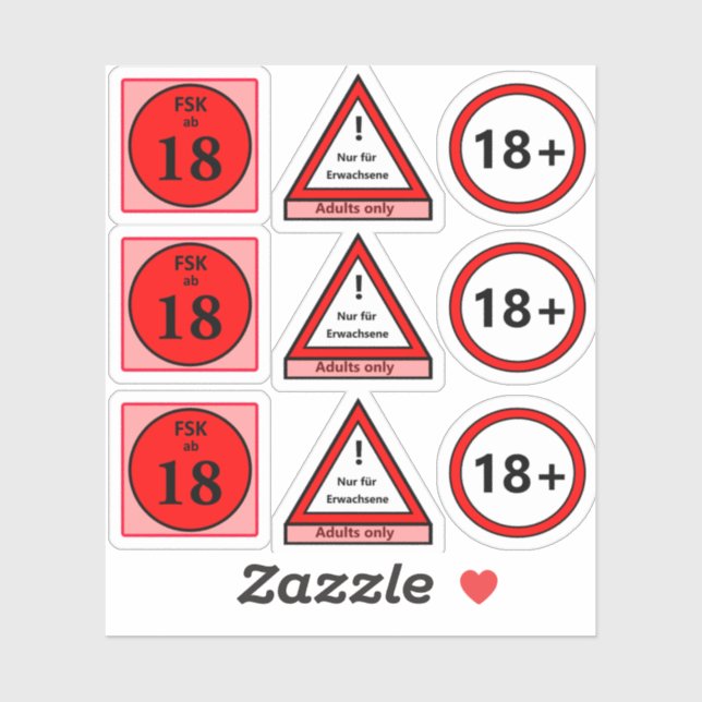 Más de 18 Pegatinas (Hoja)