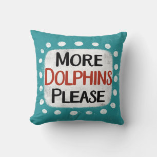 Más delfines por favor Cojín decorativo