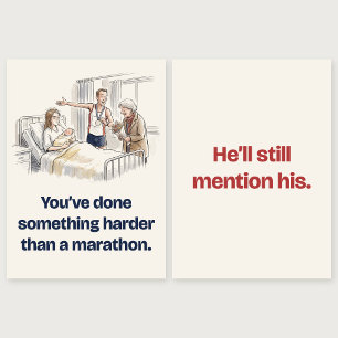 Más Difícil Que una Maratón Tarjeta Divertida de N