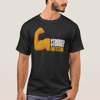 Más Fuerte que Ayer Camiseta de Hombre para Entren