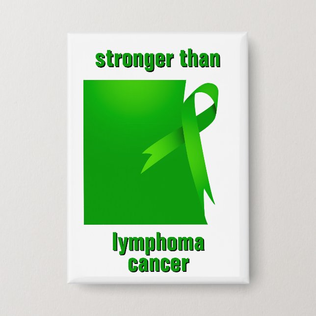 Más fuerte que el botón de cáncer de linfoma (Anverso)