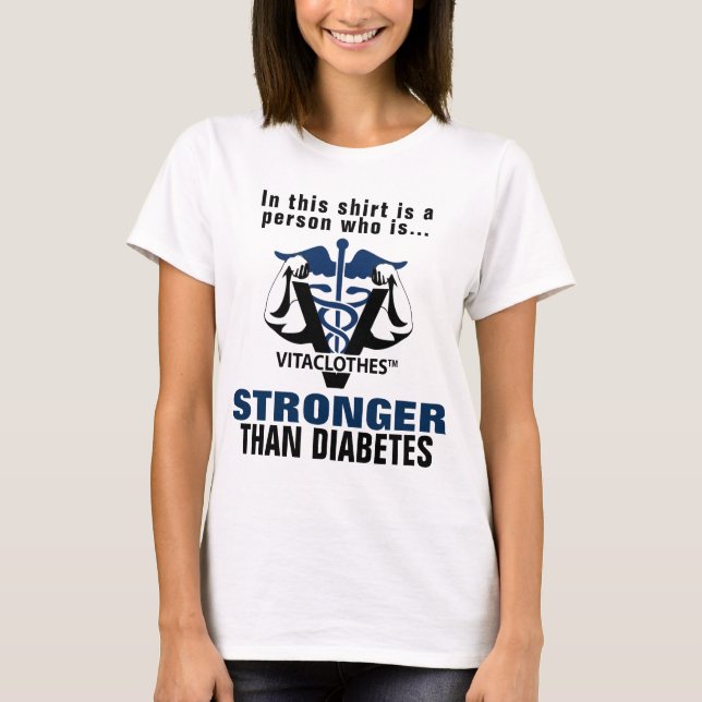 Más fuerte que la camiseta de la diabetes (Anverso)