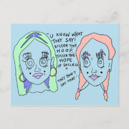 Más grande es el aro | Impresión postal | #overhea