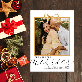 Más Invitación de embarazo de Navidades más jóvene