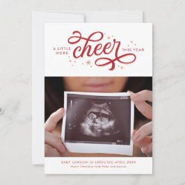 Más Invitación de embarazo para Navidades con vien