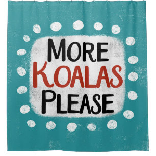 Más Koalas Por Favor Cortina De Ducha