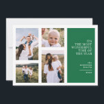 Más maravilloso tiempo navidades multifoto anuncio<br><div class="desc">Moderno,  gráfico mínimo navidades tarjeta multifoto de vacaciones. Diseño gráfico moderno de 4 fotos con la mayor maravillosa época del año</div>