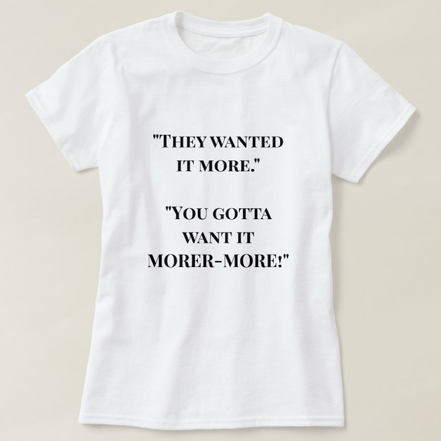 "MÁS MORER" Camiseta motivacional (Diseño del anverso)