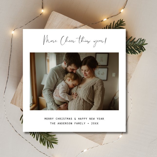 Más Navidades alentadores Foto Invitación de embar (Subido por el creador)