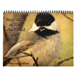 Más pájaros en su calendario 2013 del patio