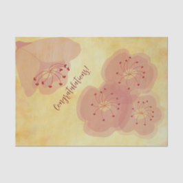 Más papel de árbol de flores