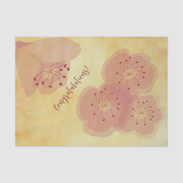 Más papel de árbol de flores (Anverso)