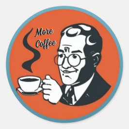 Más Pegatina de café