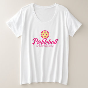 Más pelota de pickleball para camisetas para mujer