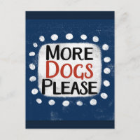 Más perros, por favor, postales