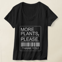 Más Plantas Por Favor Camiseta Cuello en V para Mu