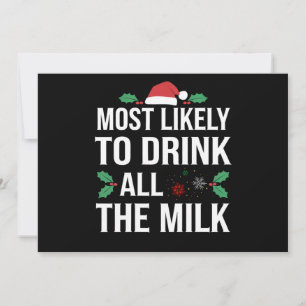 Más Probable De Beber Toda La Leche Navidad Matchi